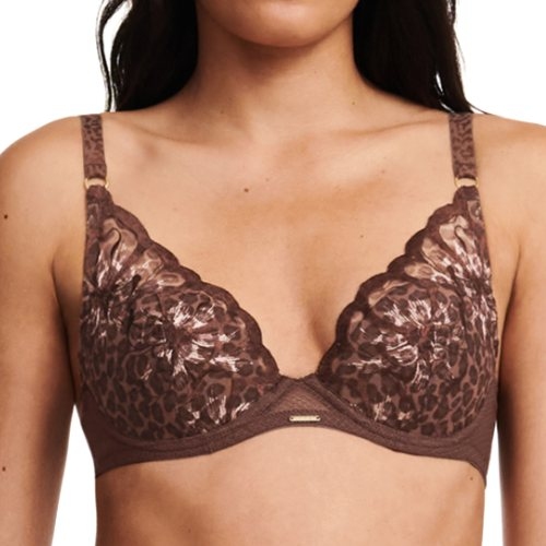 Chantelle Fleurs marron soutien-gorge rembourré