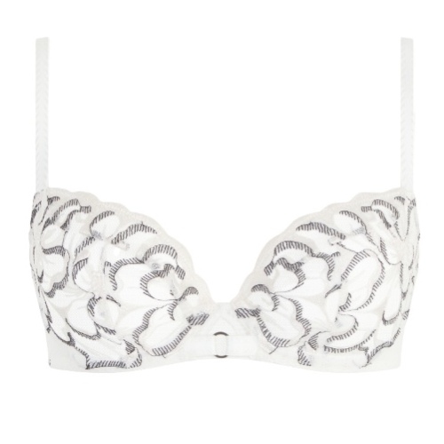 Chantelle Fleurs blanc/noir soutien-gorge sans forme