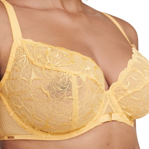 Chantelle Fleurs jaune soutien-gorge sans forme
