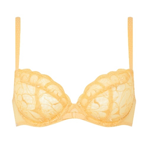 Chantelle Fleurs jaune soutien-gorge sans forme