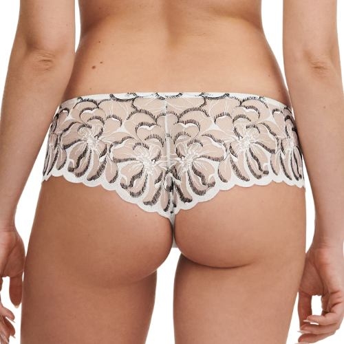 Chantelle Fleurs blanc/noir shortie