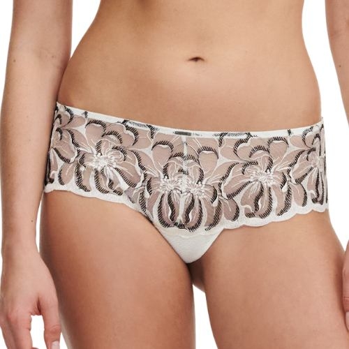 Chantelle Fleurs blanc/noir shortie