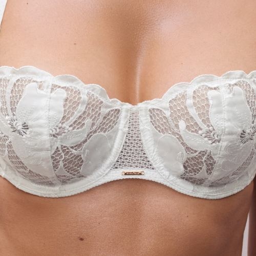 Chantelle Fleurs Signature blanc soutien-gorge sans forme