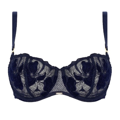 Chantelle Fleurs Signature bleu marine soutien-gorge sans forme