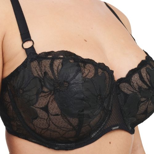 Chantelle Fleurs Signature noir soutien-gorge sans forme