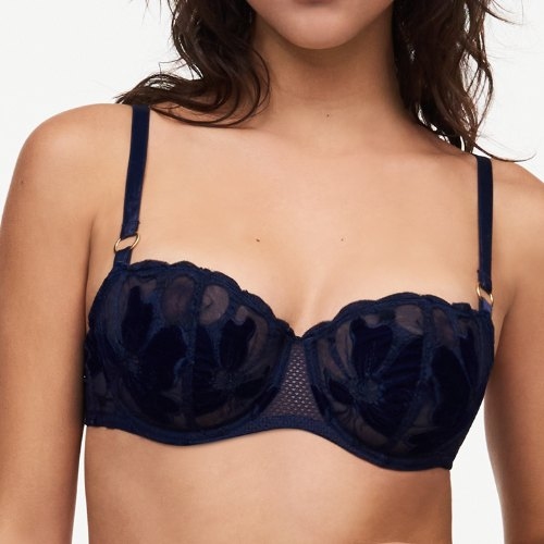 Chantelle Fleurs Signature bleu marine soutien-gorge rembourré