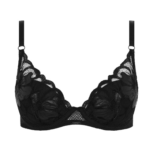 Chantelle Fleurs Signature noir soutien-gorge rembourré