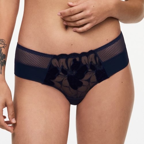 Chantelle Fleurs Signature bleu marine shortie