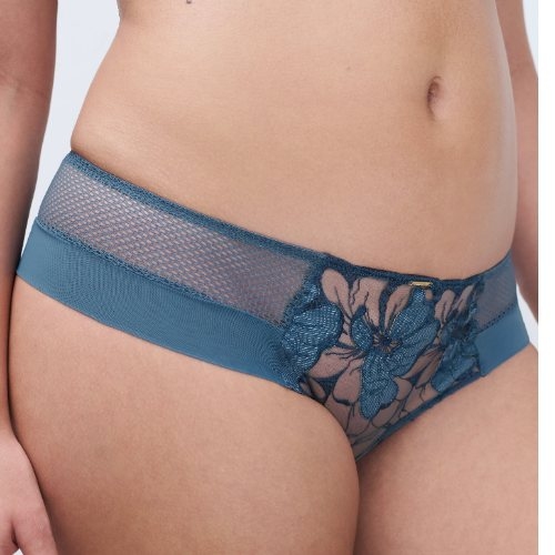 Chantelle Fleurs Signature jeans bleu shortie