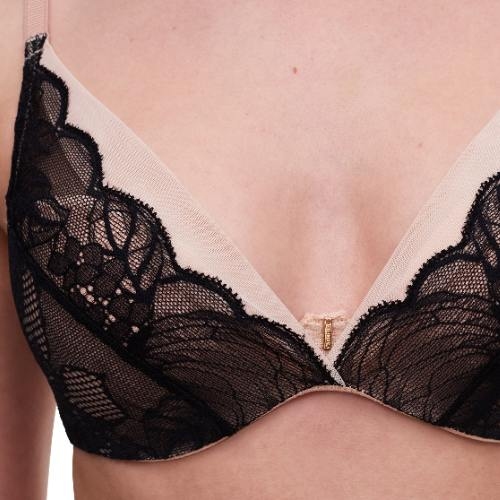Chantelle Midnight Flowers noir soutien-gorge rembourré
