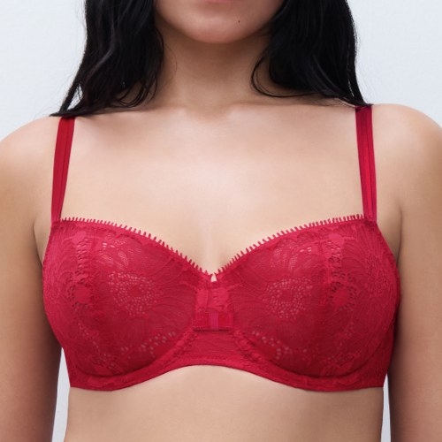 Chantelle Day to Night poppy red soutien-gorge sans forme