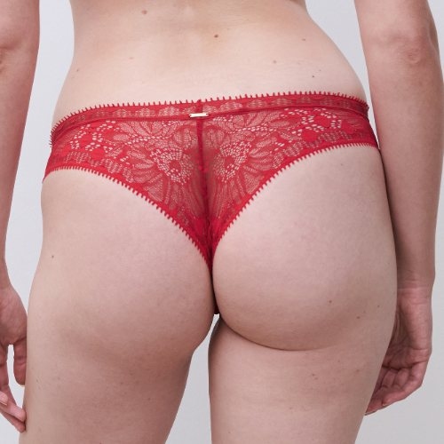 Chantelle Day to Night poppy red culotte string