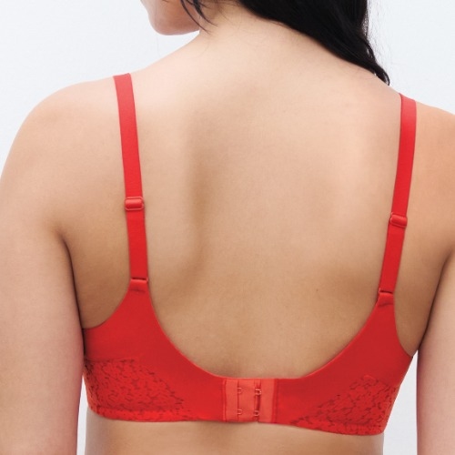 Chantelle Norah rouge soutien-gorge rembourré