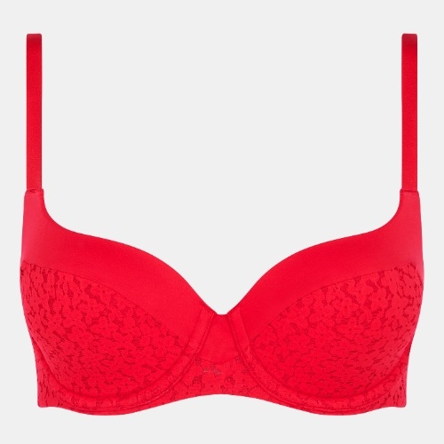 Chantelle Norah rouge soutien-gorge rembourré