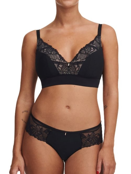 Chantelle Orangerie Dream noir soutien-gorge sans armatures en dentelle