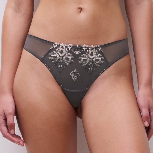 Chantelle Champ Elysees gris culotte string