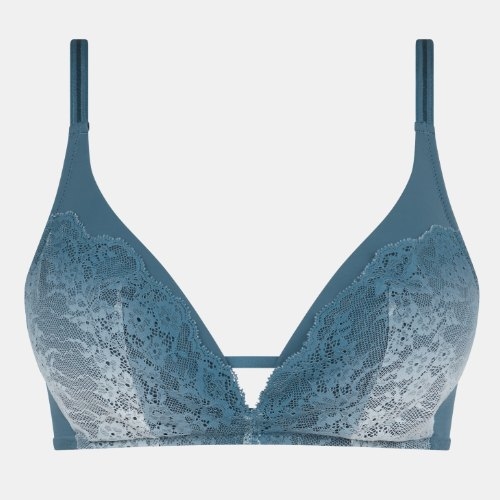 Chantelle Crush bleu soutien-gorge sans armatures en dentelle