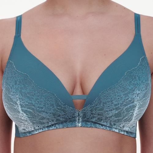 Chantelle Crush bleu soutien-gorge sans armatures en dentelle