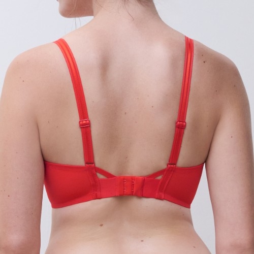 Chantelle Crush rouge soutien-gorge sans armatures en dentelle