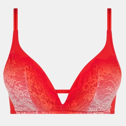 Chantelle Crush rouge soutien-gorge sans armatures en dentelle