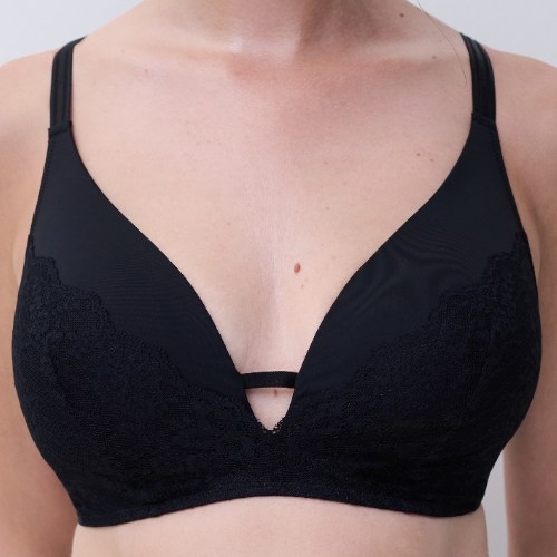 Chantelle Crush noir soutien-gorge sans armatures en dentelle