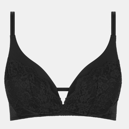 Chantelle Crush noir soutien-gorge sans armatures en dentelle