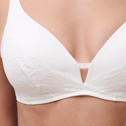 Chantelle Crush blanc soutien-gorge sans armatures en dentelle