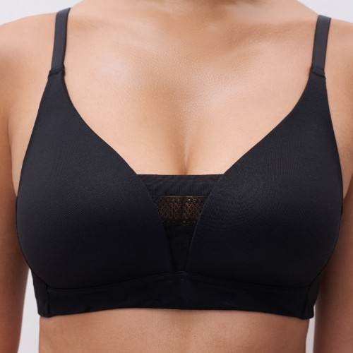 Chantelle Easy Bliss noir soutien-gorge sans armatures en dentelle
