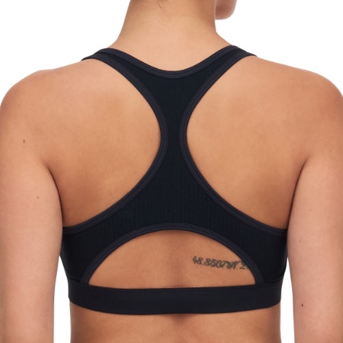 Chantelle Cotton Comfort noir soutien-gorge sans armatures en dentelle