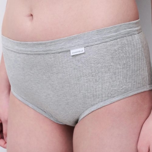 Chantelle Cotton Comfort gris haut slip