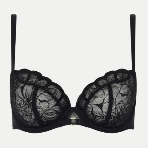 Chantelle Fleurs noir soutien-gorge rembourré