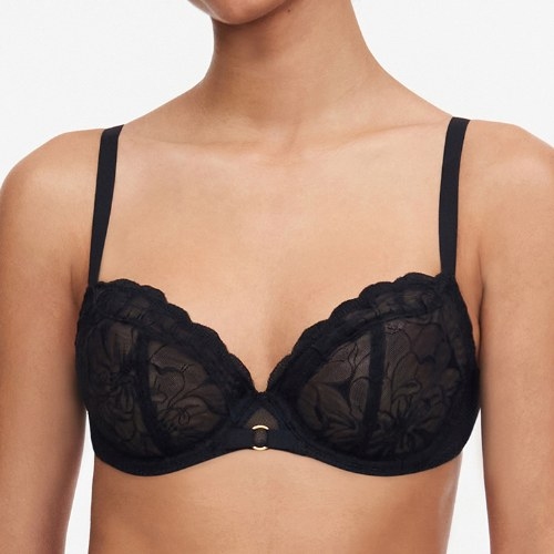 Chantelle Fleurs noir soutien-gorge rembourré