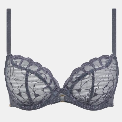 Chantelle Fleurs gris soutien-gorge rembourré