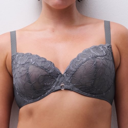 Chantelle Fleurs gris soutien-gorge rembourré