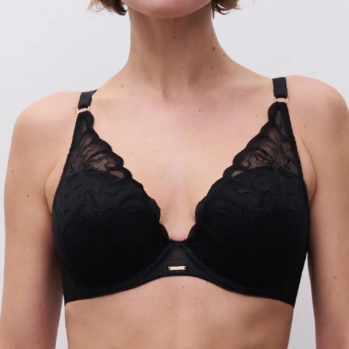 Chantelle Fleurs noir soutien-gorge rembourré