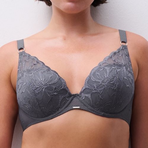 Chantelle Fleurs gris soutien-gorge rembourré