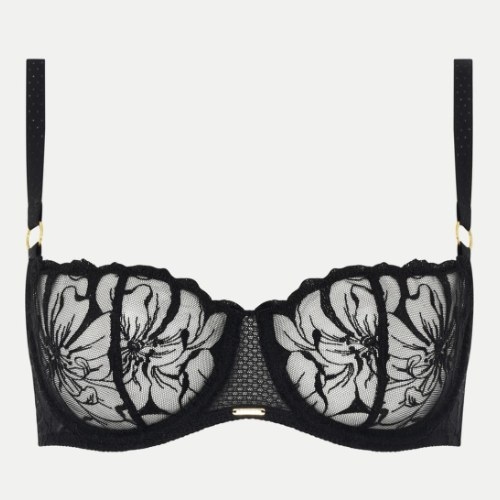 Chantelle Fleurs noir soutien-gorge sans forme