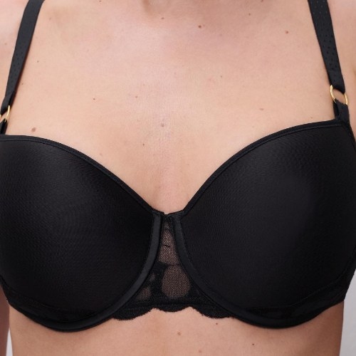 Chantelle Fleurs noir soutien-gorge rembourré