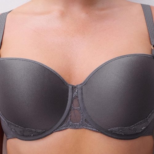 Chantelle Fleurs gris soutien-gorge rembourré