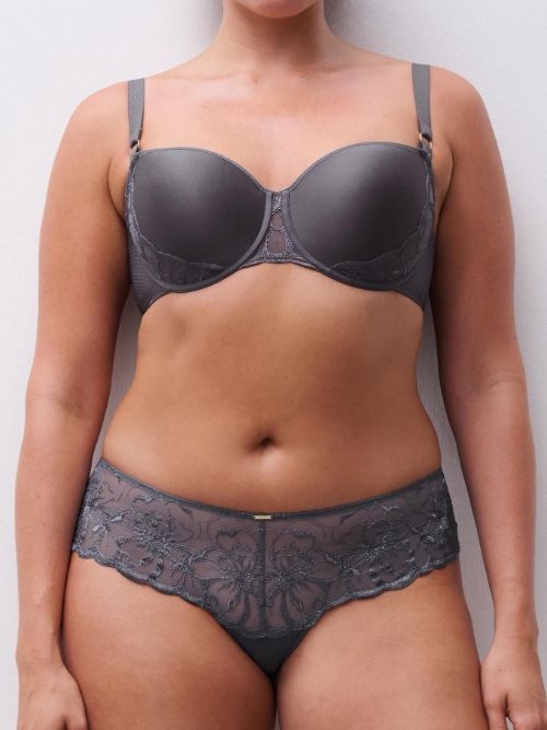 Chantelle Fleurs gris soutien-gorge rembourré