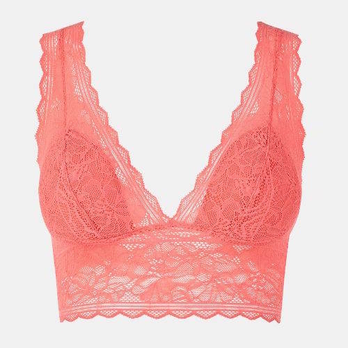 Chantelle Floral Touch corail soutien-gorge sans armatures en dentelle
