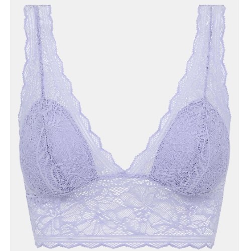 Chantelle Floral Touch jeans bleu soutien-gorge sans armatures en dentelle