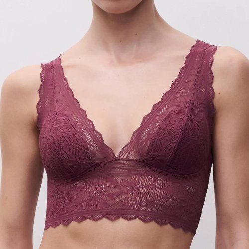 Chantelle Floral Touch violet soutien-gorge sans armatures en dentelle