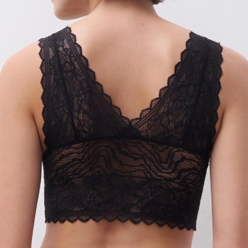 Chantelle Floral Touch noir soutien-gorge sans armatures en dentelle