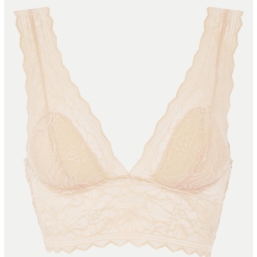 Chantelle Floral Touch beige soutien-gorge sans armatures en dentelle