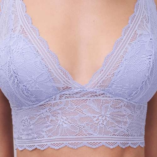 Chantelle Floral Touch bleu soutien-gorge sans armatures en dentelle