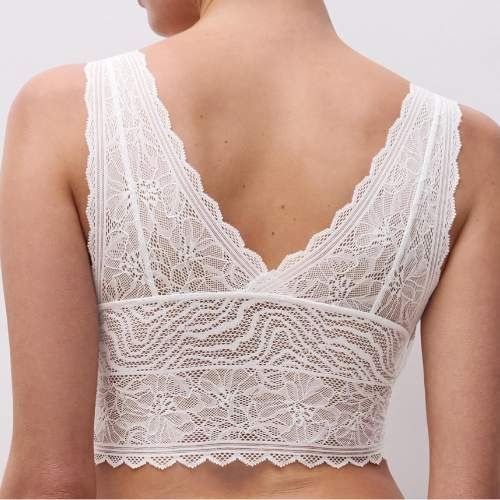Chantelle Floral Touch blanc soutien-gorge sans armatures en dentelle