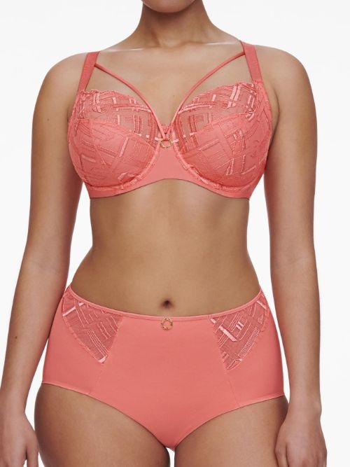 Chantelle Graphic Support corail haut slip