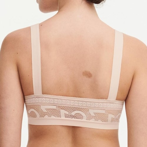 Chantelle One Mono beige soutien-gorge sans armatures en dentelle