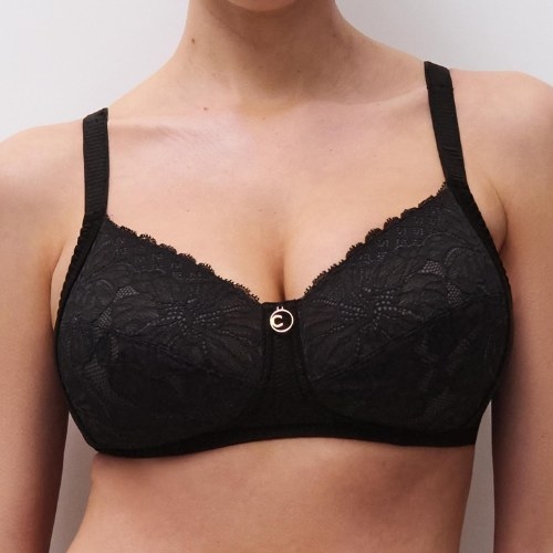 Chantelle Sublime noir soutien-gorge sans armatures en dentelle